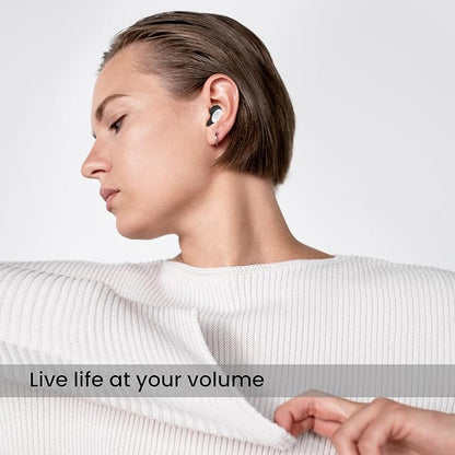 Ear Plugs for Noise Reduction, Reusable High Fidelity Earplugs for Concerts, Musicians, Motorcycles, Study, Parent, Party, Flights & Noise Sensitivity, 25-30dB Noise Cancelling Black White