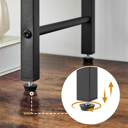 Gewudraw Printer Stand-Desktop Shelf Storage Organizer for Printers,Small End Table, Book Shelf and Wooden Desk Shelf for Home Office