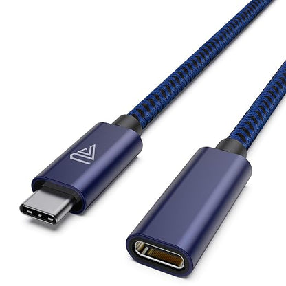 Faracent USB C Extension Cable (10Gbps), USB 3.2 Type C Male to Female Extension Charging Sync for iPhone 17 16 15 Pixel PSVR2 MacBook Air Pro/New iPad Dell XPS Surface Book 6ft Blue