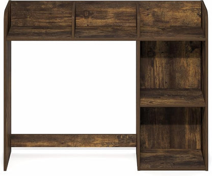Furinno Classic Desk Shelf, 5-Shelf Desktop Hutch, Book Shelf, 3-Tier Desk Organzier, for Office Supplies, Office Desk Accessories, for Home Office, College, Dorm, Amber Pine