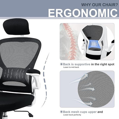 4 Pack Office Chair Ergonomic Desk Chair Comfort Adjustable Height with Wheels，Lumbar Support Mesh Swivel Computer Home Office Chair,Conference Room Chairs