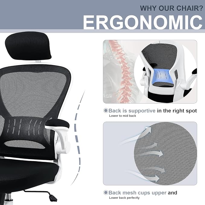 6 Pack Office Chair Ergonomic Desk Chair Comfort Adjustable Height with Wheels，Lumbar Support Mesh Swivel Computer Home Office Chair,Conference Room Chairs