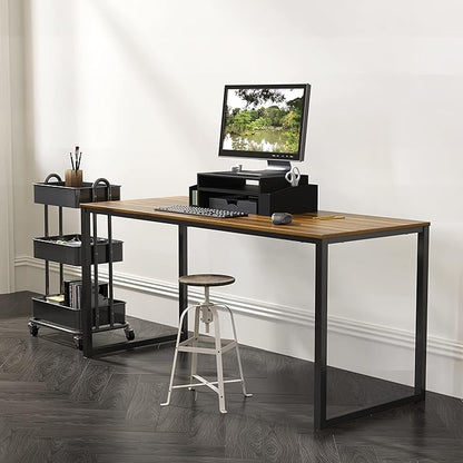 SHW Mission 48-Inch Home Office Computer Desk, Walnut