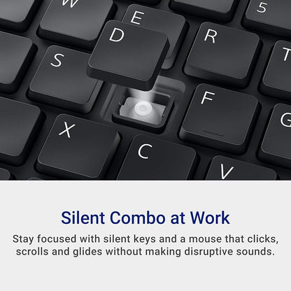 Dell KM555 Pro Compact Silent Keyboard and Mouse, Black