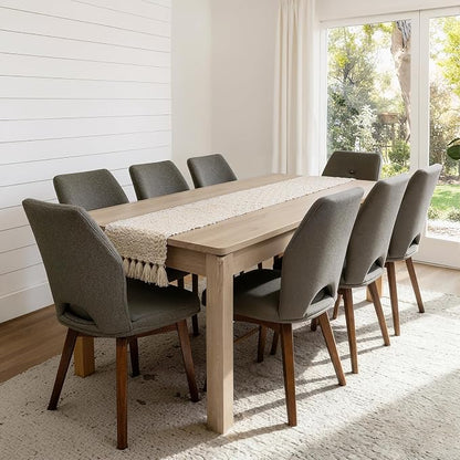 Farmhouse Dining Table, 70" Rectangular Wooden Kitchen Table for 4–6 People, Modern Dining Table & Home Office Desk for Family Gatherings and Study, Easy to Clean, Rustic