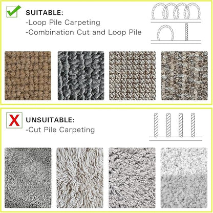 WILLBOND Carpet Cord Cover Cable Protector Floor Cover Cable Protector Management Only for Commercial Office Carpet(9.84 ft,Grey)