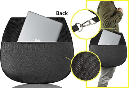 Sojoy Coccyx Gel Seat Cushion- Orthopedic Memory Foam Chair Cushions for Home Kitchen Office Desk Car Truck Airplane (Black)