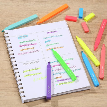 Mr. Pen- Aesthetic Highlighters No Bleed, 8 Pack, Vibrant Colors | Chisel Tip, Cute Highlighters Assorted Colors for Journaling, Highlighting, Underlining, Fast Dry, Back to School Supplies