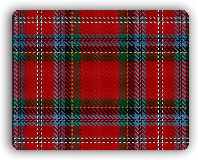 Macpherson Scottish Clan Tartan Crest Computer Mouse Pad