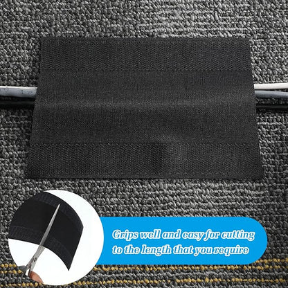 WILLBOND Carpet Cord Cover Cable Protector Floor Cover Cable Protector Management Only for Commercial Office Carpet(29.53 ft,Black)