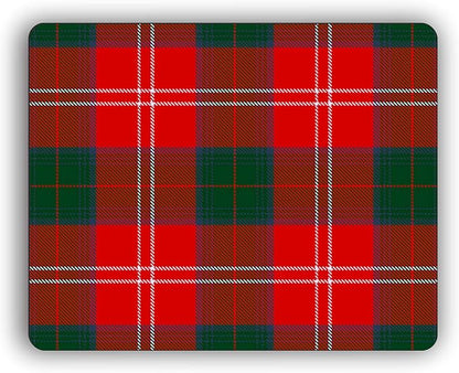Scottish Clan Chisholm Tartan Crest Computer Mouse Pad