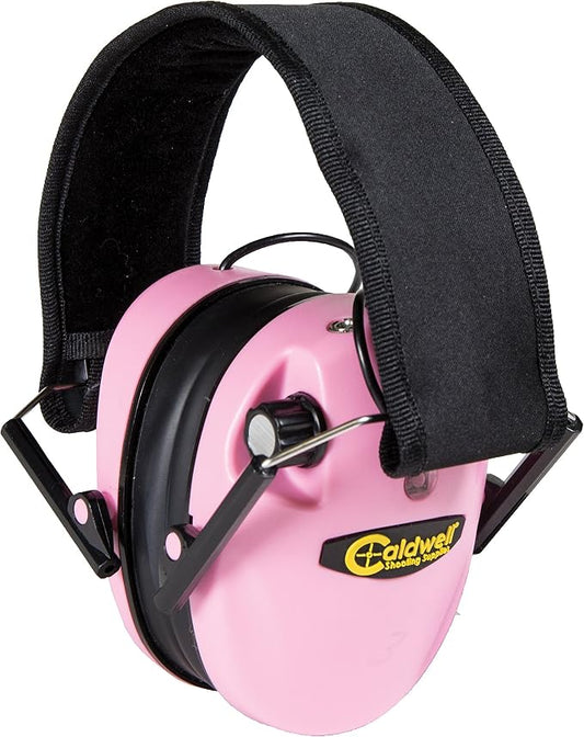 Caldwell E-MAX Electronic Hearing Protection with Low Profile, Adjustable, 23 NRR, For Range, Shooting, and Hunting