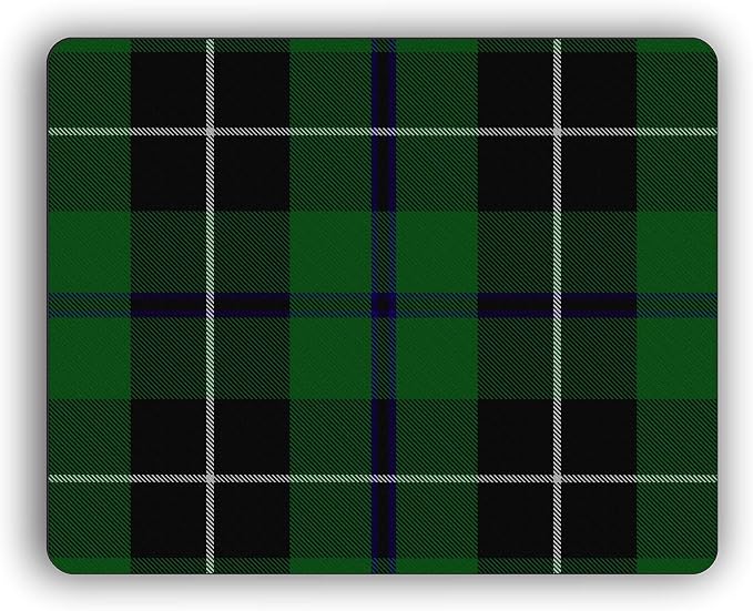 Scottish Clan Douglas Tartan Crest Computer Mouse Pad