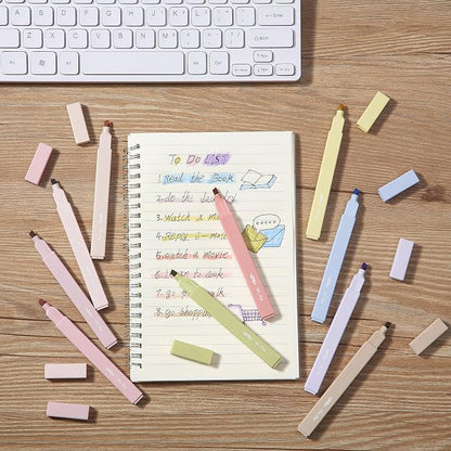 Mr. Pen- Aesthetic Highlighters No Bleed, 10 Pack, Assorted Colors | Chisel Tip, Cute Highlighters Assorted Colors for Journaling, Highlighting, Underlining, Fast Dry, Back to School Supplies