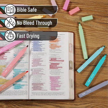 Mr. Pen- Aesthetic Highlighters No Bleed, 10 Pack, Pastel Colors | Chisel Tip, Cute Highlighters Assorted Colors for Journaling, Highlighting, Underlining, Fast Dry, Back to School Supplies