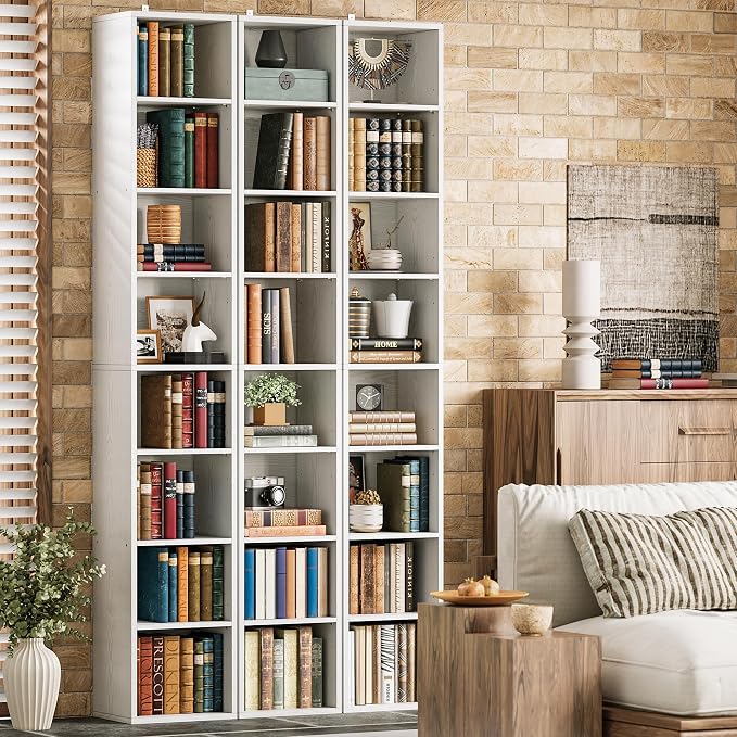 IRONCK 8 Tiers Bookshelf, Floor Standing Display Storage Shelves 71 in Tall Bookcase, Easy to Match for Living Room, Office, Study, Bedroom