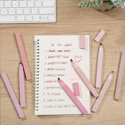 Mr. Pen- Aesthetic Highlighters No Bleed, 8 Pack, Pastel Colors, Chisel Tip | Cute Highlighters Assorted Colors for Journaling, Highlighting, Underlining, Fast Dry, Back to School Supplies