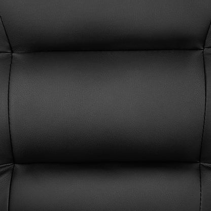 Flash Furniture Darwin Flash Fundamentals LeatherSoft Executive Reception Chair, Modern Tufted Lounge Chair for Living Room or Office, Black