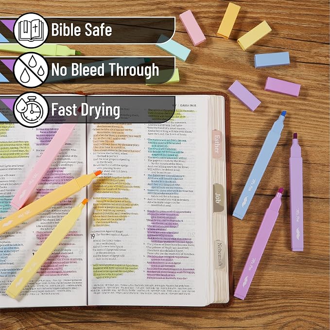 Mr. Pen- Aesthetic Highlighters No Bleed, 8 Pack, Pastel Candy Colors | Chisel Tip, Cute Highlighters Assorted Colors for Journaling, Highlighting, Underlining, Fast Dry, Back to School Supplies