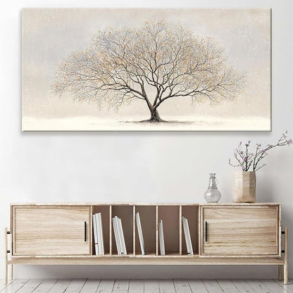 Canvas Art Wall Decor Modern Wall Art Pictures For Living Room Botanical Landscape Wall Art Large Tree Of Life Wall Art Canvas Wall Art Decor Artwork for Walls Home Bedroom Office Wall Decor 29" X 58"