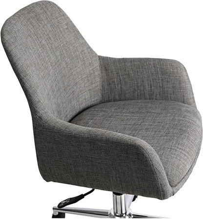 Workspace by Alera Mid-Century Task Chair, Supports Up to 275 lb, 18.9" to 22.24" Seat Height, Gray Seat, Gray Back