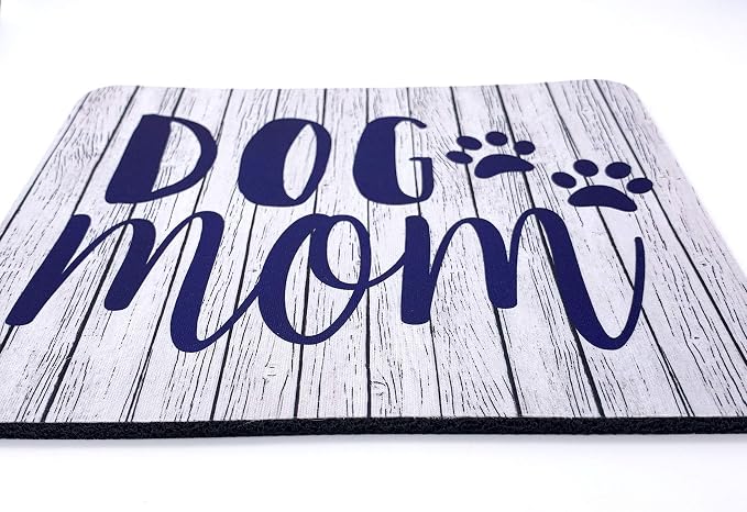 Dog Mom Gift for Mothers Day Desk Set with Mousepad and Coaster Mouse Pad Office Decor