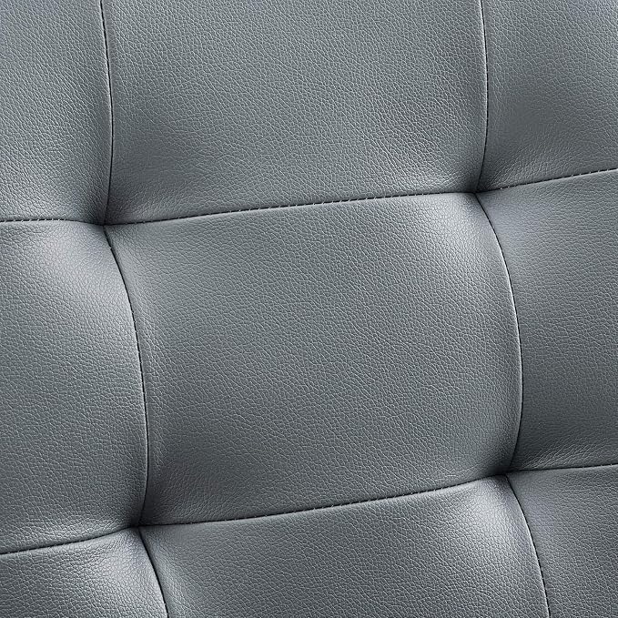 Modway Prim Ribbed Armless Mid Back Swivel Conference Office Chair In Gray
