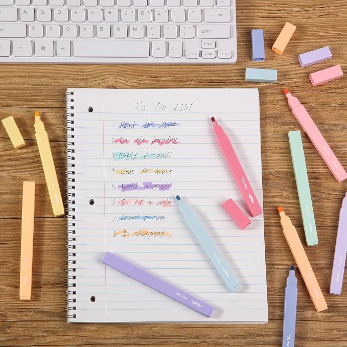 Mr. Pen- Aesthetic Bible Highlighters No Bleed Through, 10 Pack | Assorted Colors, Cute Highlighter for Journaling Supplies and School Accessories, Bible Highlighters and Pens No Bleed