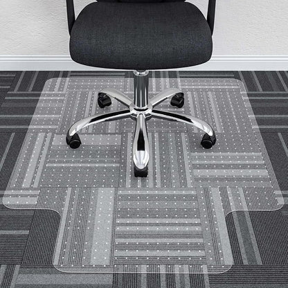 Office Chair Mat, 45" x 53" Transparent Desk Chair Mat for Low Pile Carpeted Floor, Easy Glide Carpet Floor Protector Mat for Home and Office