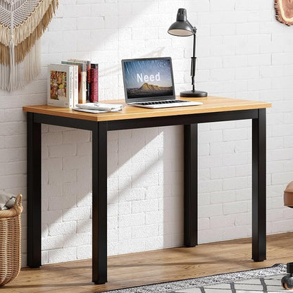 Need Small Computer Desk 31-1/2" Sturdy and Heavy Duty Writing Desk for Small Spaces and Small Desk Study Table Laptop Desk- AC3BB-80-40