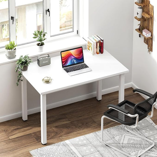 Need Small Desk, 31.5 inch Sturdy Writing Desk for Small Spaces, Computer Desk Teens Desk Study Table Laptop Desk Home Ofice Desk, White