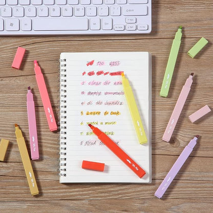 Mr. Pen- Aesthetic Highlighters No Bleed, 8 Pack, Summer Morning | Chisel Tip, Cute Highlighters Assorted Colors for Journaling, Highlighting, Underlining, Fast Dry, Back to School Supplies