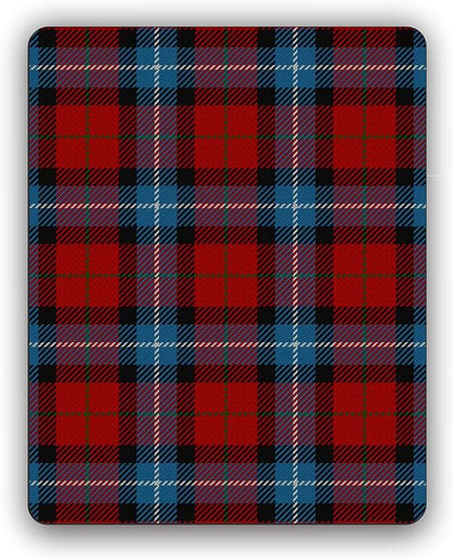 Scottish Clan Baillie Red Tartan Crest Computer Mouse Pad