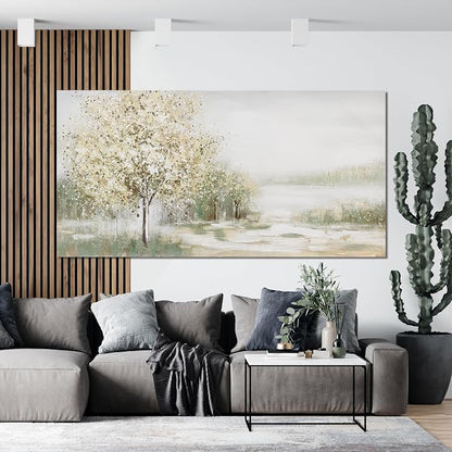 Canvas Wall Art Decor Oversized Landscape Wall Art Decor Green Wall Art for Living Room Natural Canvas Art Wall Decor Oversized Wall Art Prints For Walls Home Office Wall Decorations 39"X78"