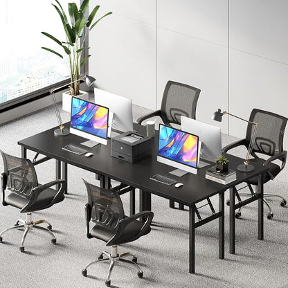 Need Home Office Desk 47 inch - No Assembly Folding Computer Table with BIFMA Certification,Computer Table Workstation Perfect for Teens/Office/Home