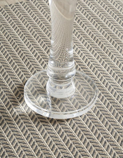 Artmaze Clear Acrylic Small End Table,Drink Table,for Office, Living Room and Bedroom, 12x12 inch，20 inch High