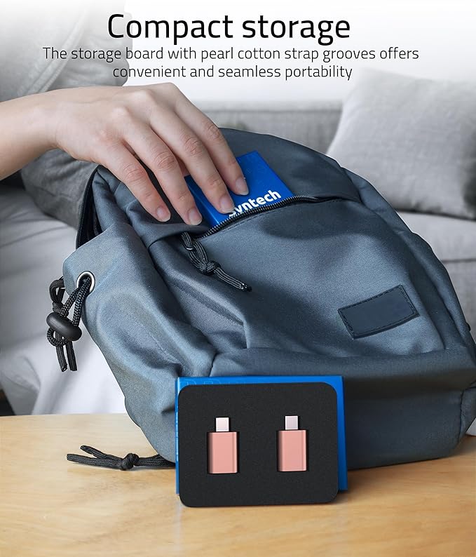 Syntech USB C to USB Adapter Pack of 2 USB C Male to USB3 Female Adapter Compatible with iPhone 17 Pro Max MacBook Pro Air 2024 iMac iPad mini Pro, Other Type C or Thunderbolt 5/4 Devices, Rose Gold