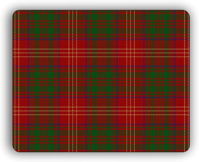 Burns Scottish Clan Tartan Crest Computer Mouse Pad