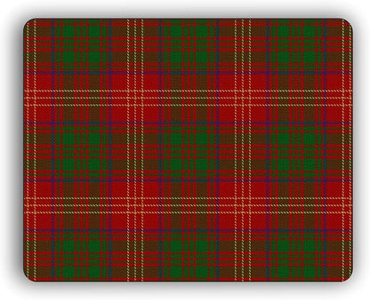 Burns Scottish Clan Tartan Crest Computer Mouse Pad