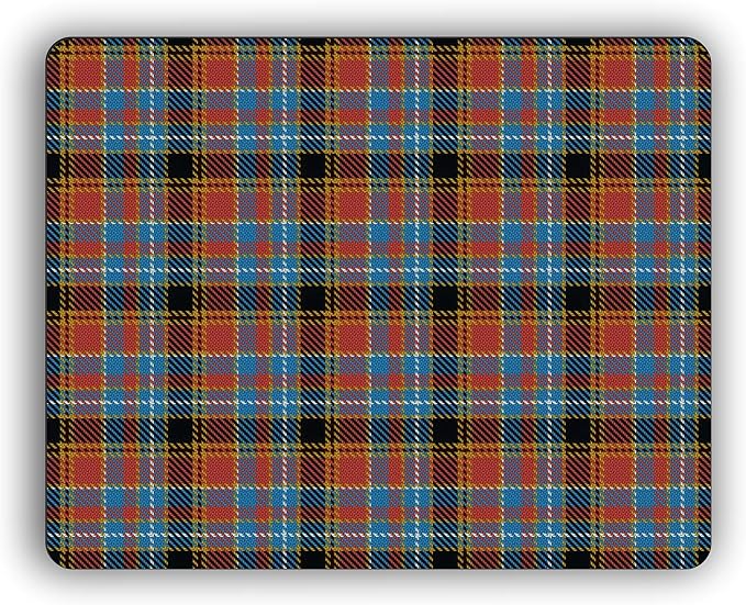 Scottish Clan Dalrymple Tartan Crest Computer Mouse Pad
