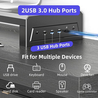 Computer monitor stand (USB Hub Fast Charging Version, 700mm)