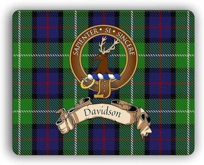 Scottish Clan Davidson of Tulloch Tartan Crest Computer Mouse Pad