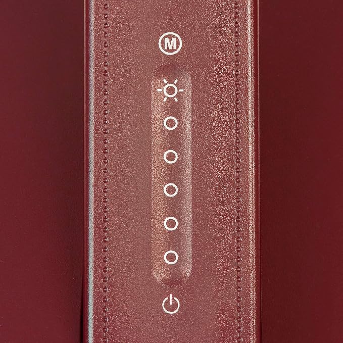 UltraBrite UDL0456-LMER-DS LED Desk Lamp, 8.7”L X 6.2”W x 17.5"H, Merlot