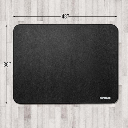 Chair Mat for Carpet | Multi-Surface, Anti-Curl Floor Protector for Office Desk Chair or Rolling Gaming Chair Mat | 48" x 36" Dark Gray — 3X Thicker Than Standard Floor Mats at 0.25"