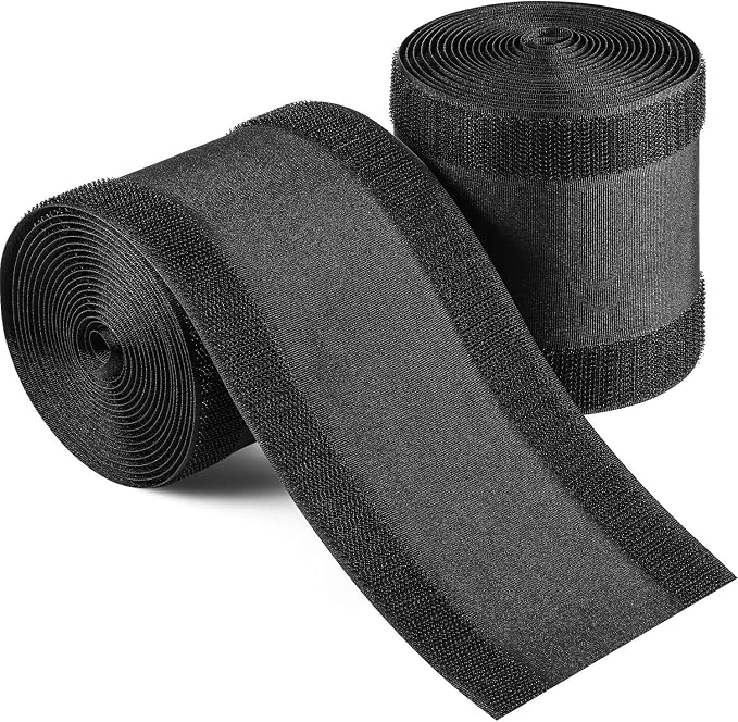 WILLBOND Carpet Cord Cover Cable Protector Floor Cover Cable Protector Management Only for Commercial Office Carpet(19.69 ft,Black)