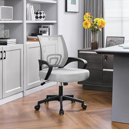 Topeakmart Executive Office Chair Computer Desk Chair for Home Office Student Study Conference Room, Grey