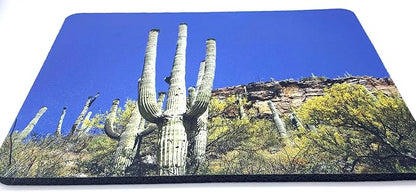 Cactus Arizona Desert Neoprene Mouse Pad Home Office Accessory Souvenir Gift- Handmade by The Painted Pug