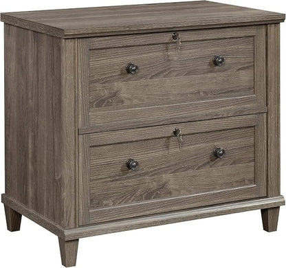 Sauder Hammond 2 Drawer Lateral File Cabinet for Home Office, Filing Cabinet with Lock, in Emery Oak