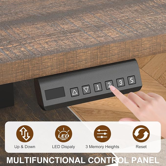 St.Mandyu 55" L Shaped Electric Standing Desk with File Drawer & Sliding Door, Height Adjustable Sit Stand Corner Computer Desk with Power Outlets, Drawers & Cup Holder for Home Office, White