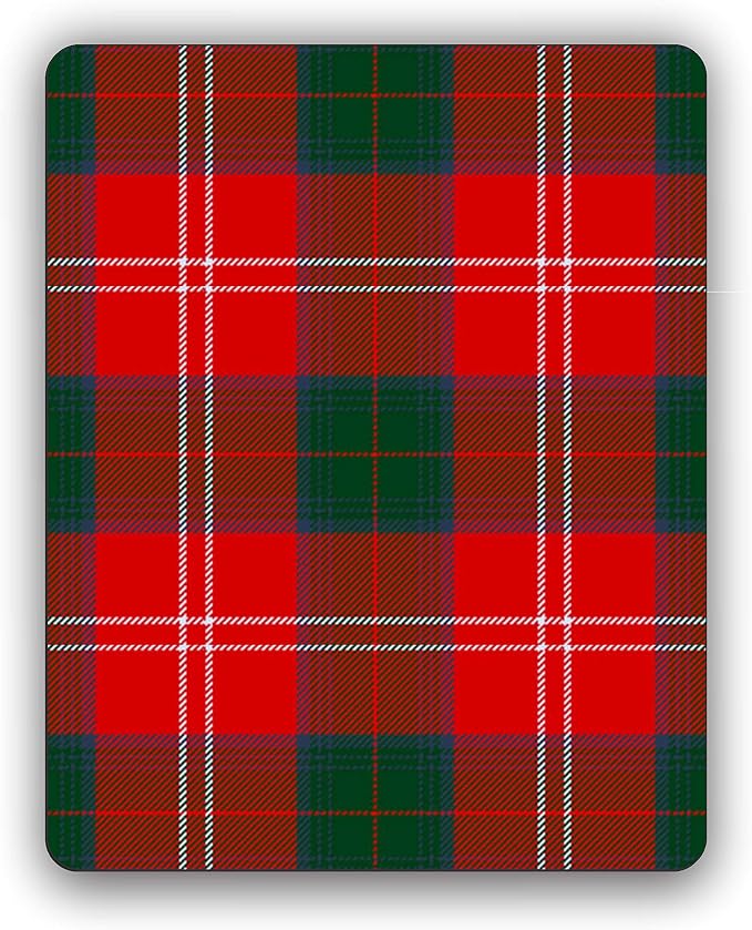 Scottish Clan Chisholm Tartan Crest Computer Mouse Pad